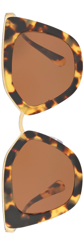 Prada Gradient Metal-Trim Geometric Cat-Eye Sunglasses