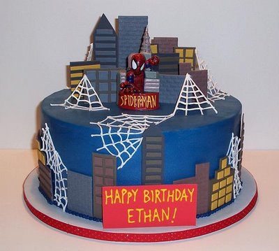 Spiderman Birthday Cake on Spiderman Birthday Cake And Party Ideas