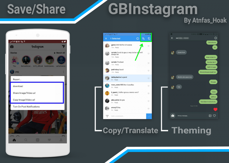 Instagram Mod GbInsta 1.30 Based v22.0.0.15.68 Apk Change Theme