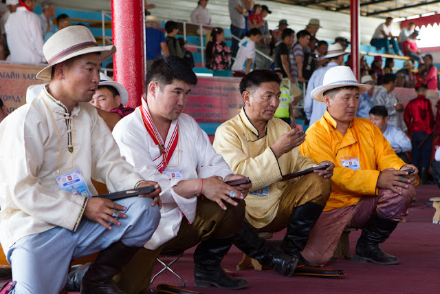 It might not look that exciting but trust me, when you're up close to the action of the ankle bone shooting competition, you're riveted National ankle bone shooting competition, Naadam Festival, 2015