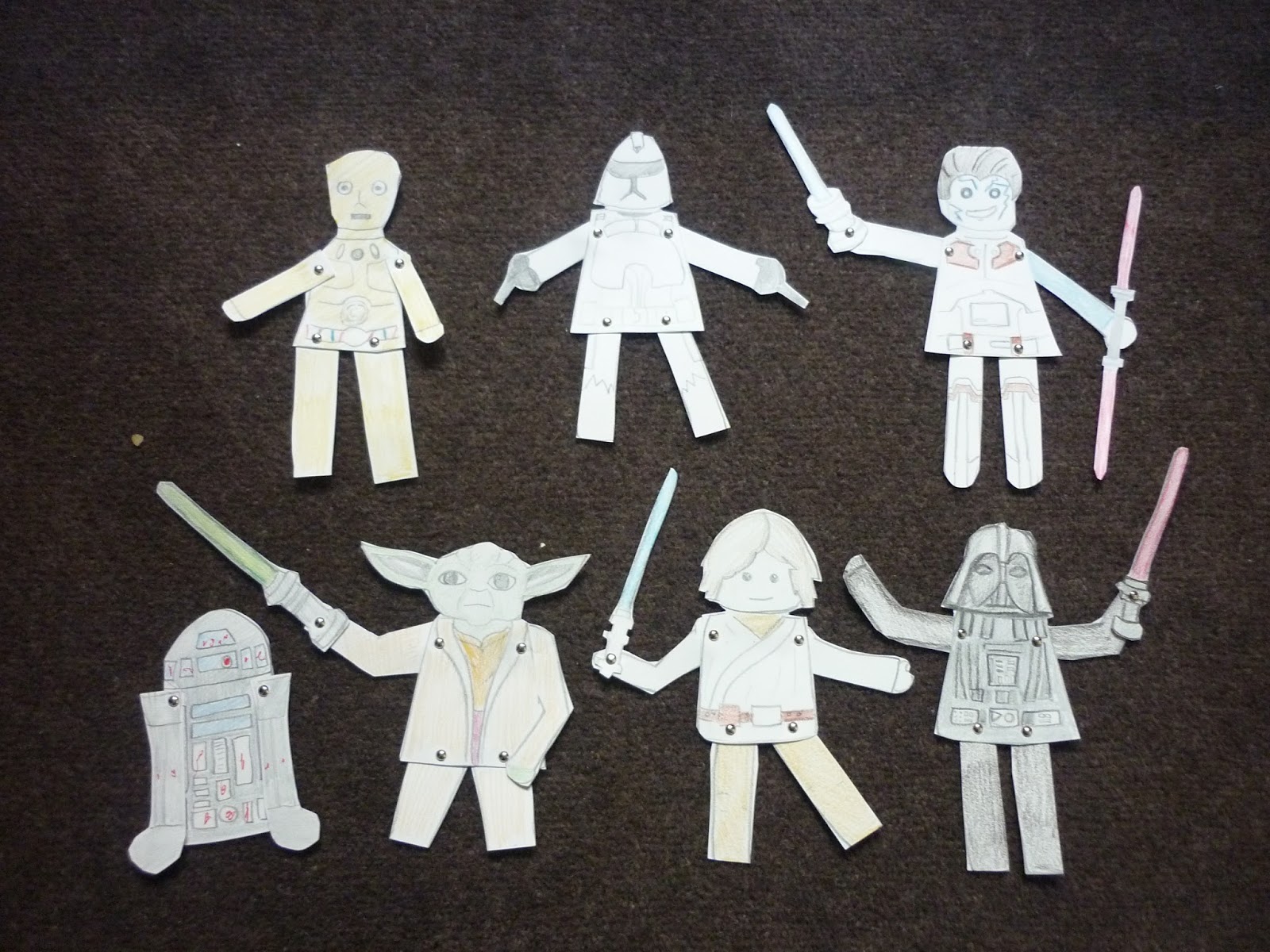 D.I.Y Kids Star Wars Paper Puppets
