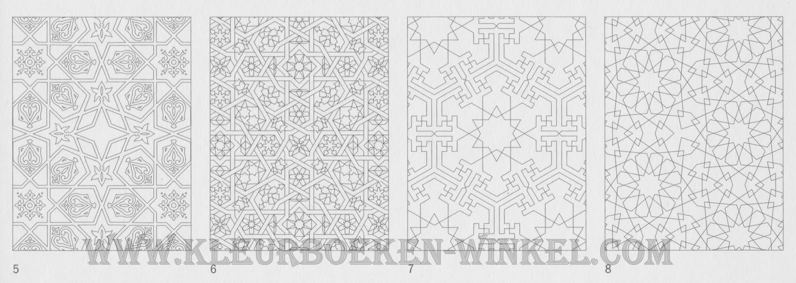 AK 03 arabian patterns pepin kleurboeken