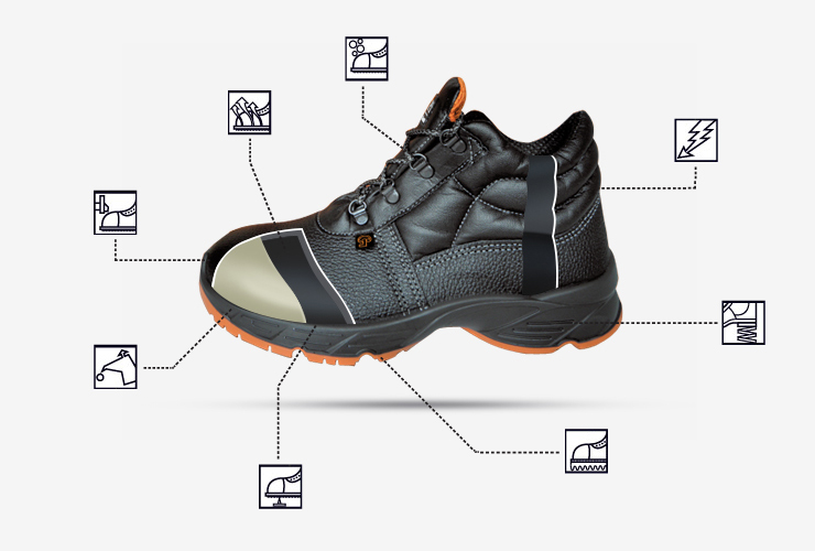 ΕΡΓΑΤΙΚΑ ΣΤΡΑΤΙΩΤΙΚΑ ΕΝΔΥΜΑΤΑ ΥΠΟΔΗΜΑΤΑ Μποτάκι ασφαλείας S3 δέρμα