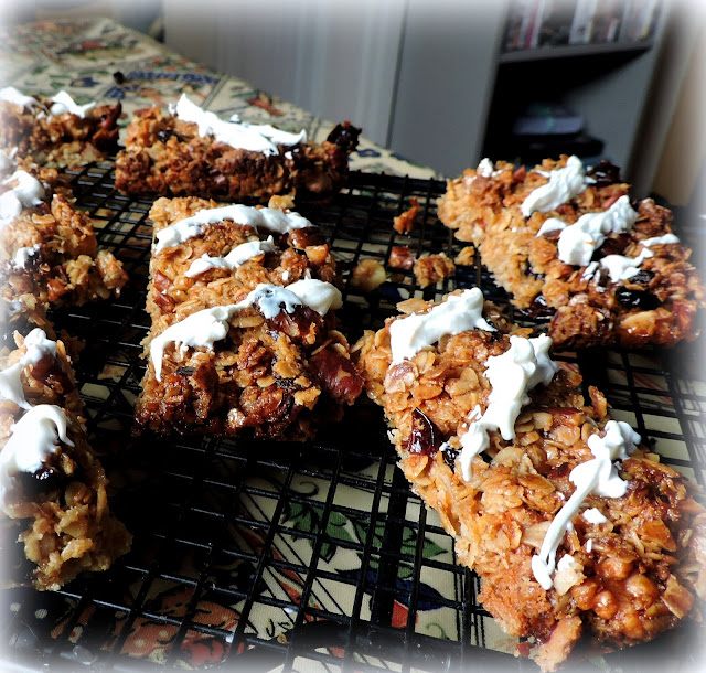 Cranberry, Pecan & White Chocolate Flapjacks