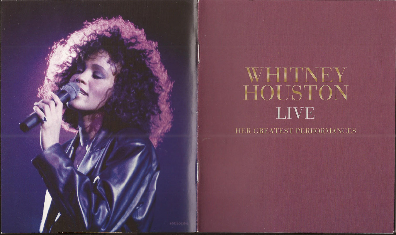 Encarte Whitney Houston Live Her Greatest Performances Encartes Pop