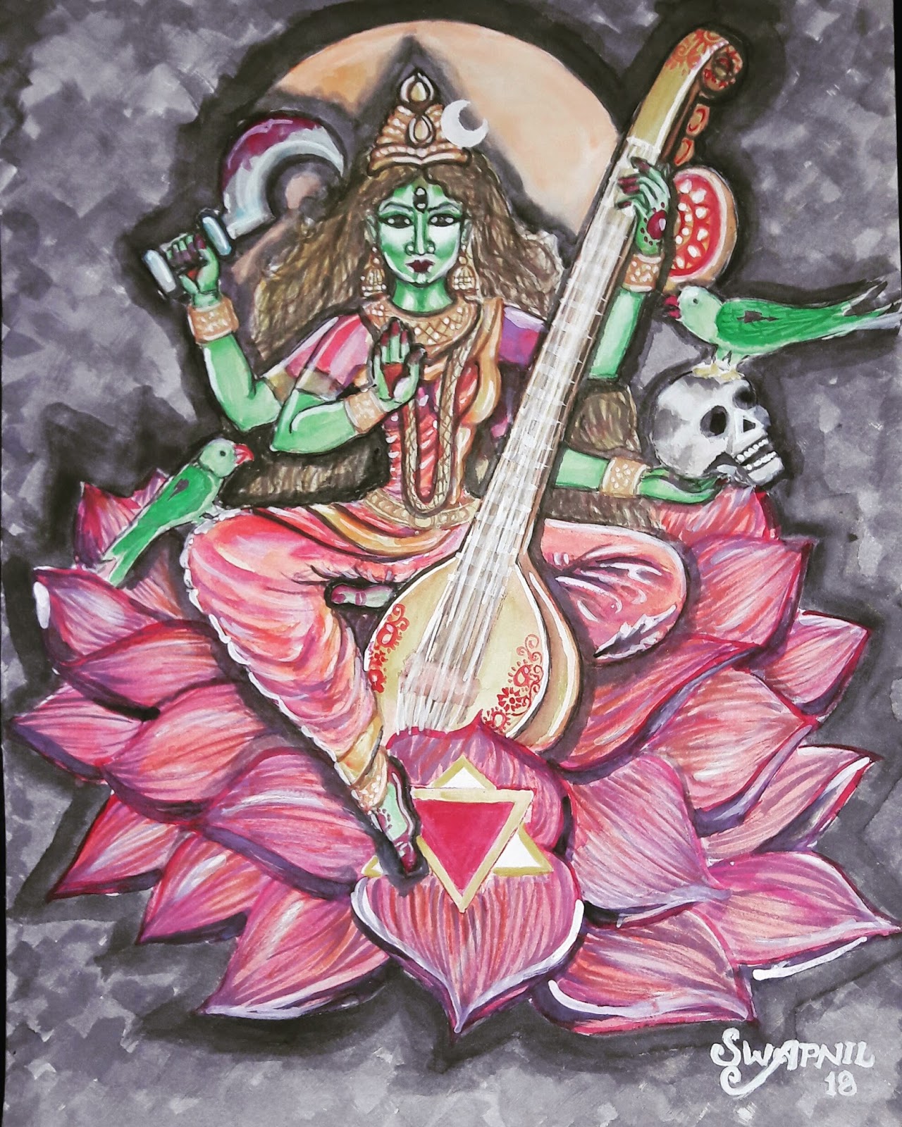 Download Mahavidya Goddess Matangi Gif