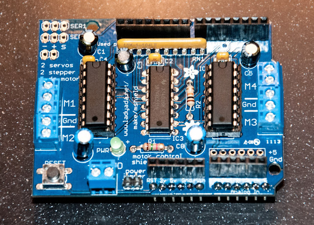 Spare Time Notebook: Assembling an Adafruit Motor Shield for Arduino