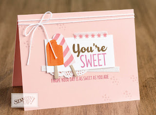 Stampin' Up! Cool Treats You're Sweet Thank You Card