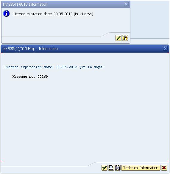 Martin Maruskin blog (something about SAP) SAP license expiration message
