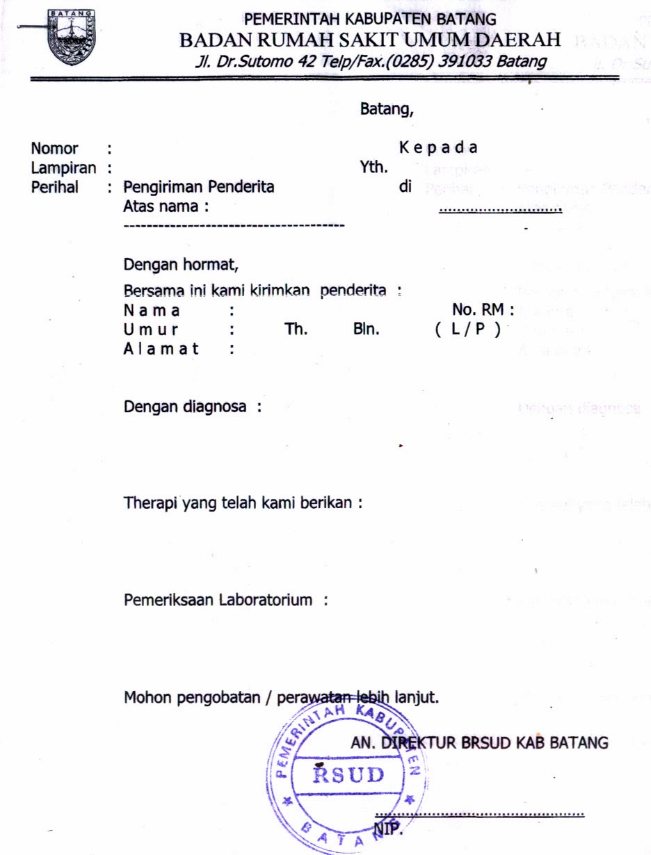 Contoh Surat Dokter Jakarta