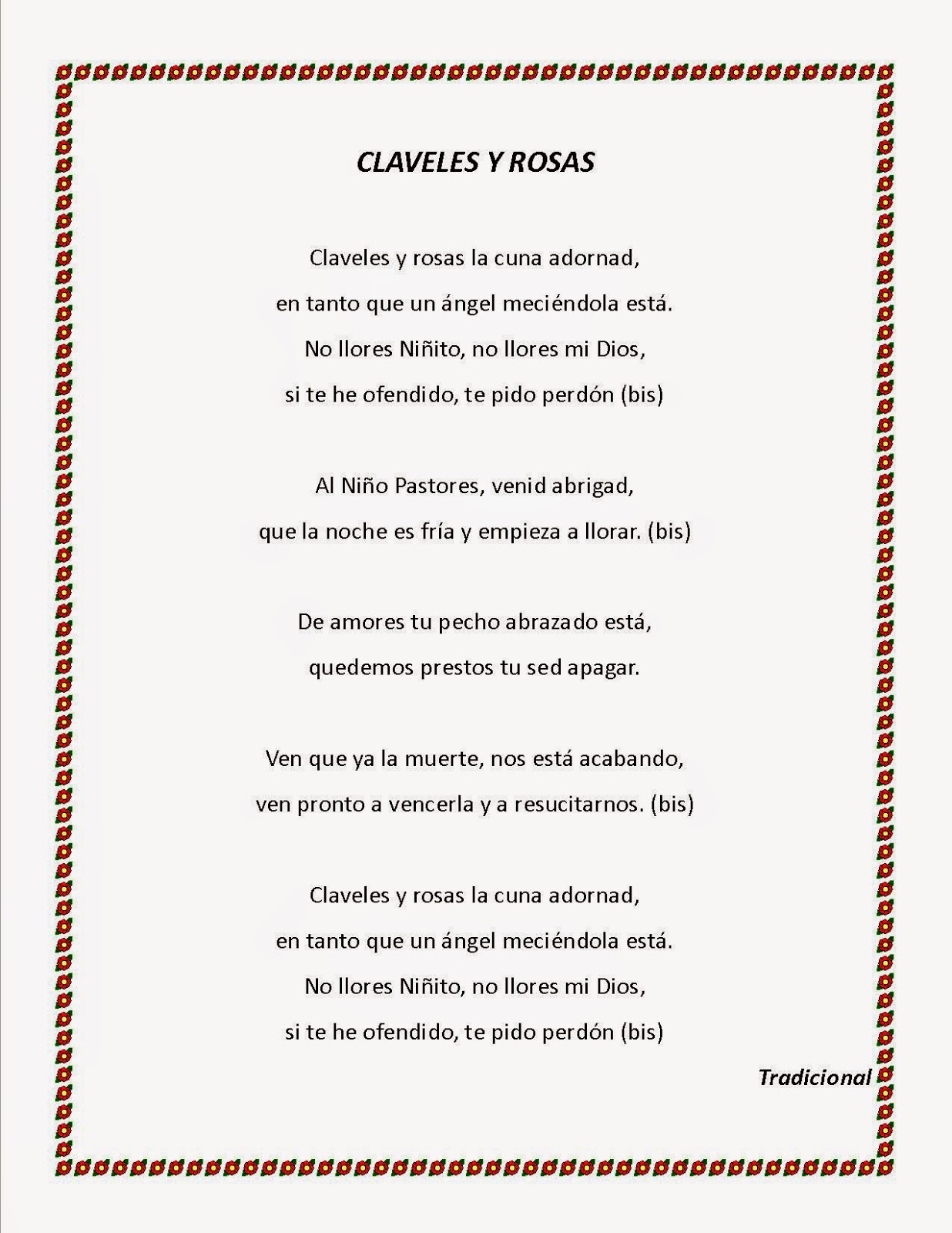 El Recado Claveles y rosas