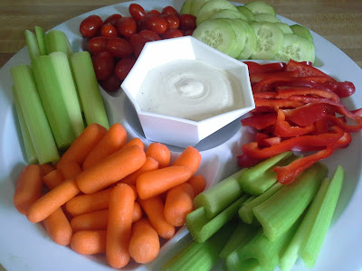 Veggie platter healthy eating