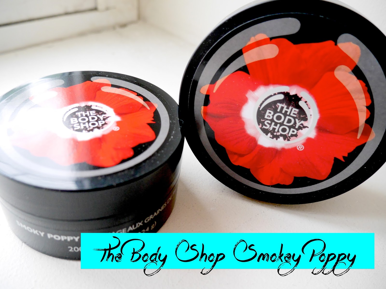 the body shop smoky poppy gommage scrub body butter review