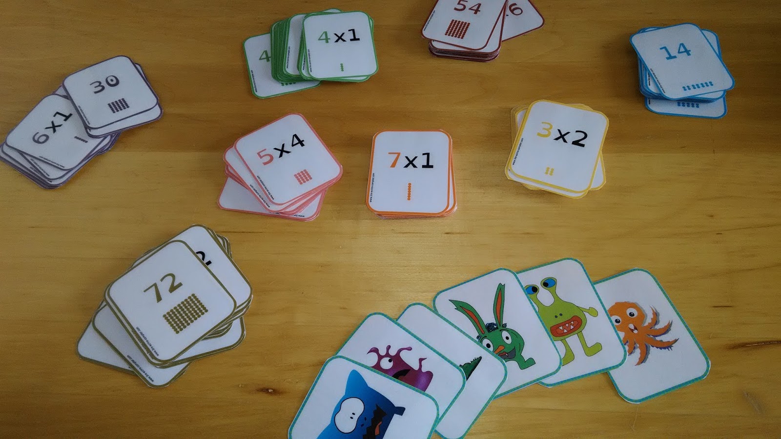 Mistigris des tables de multiplication.