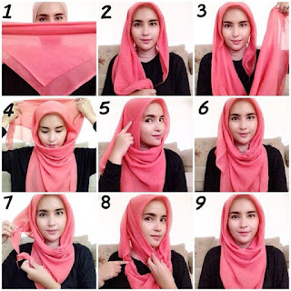 Cara Memakai Hijab Paris Terbaru Cara Memakai Hijab Paris Terbaru