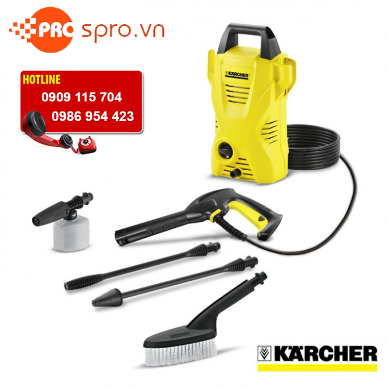 Máy xịt rửa xe Karcher K2 Compact Car nhập khẩu trực tiếp từ Đức May-rua-xe-gia-dinh-karcher-k2-compact-car