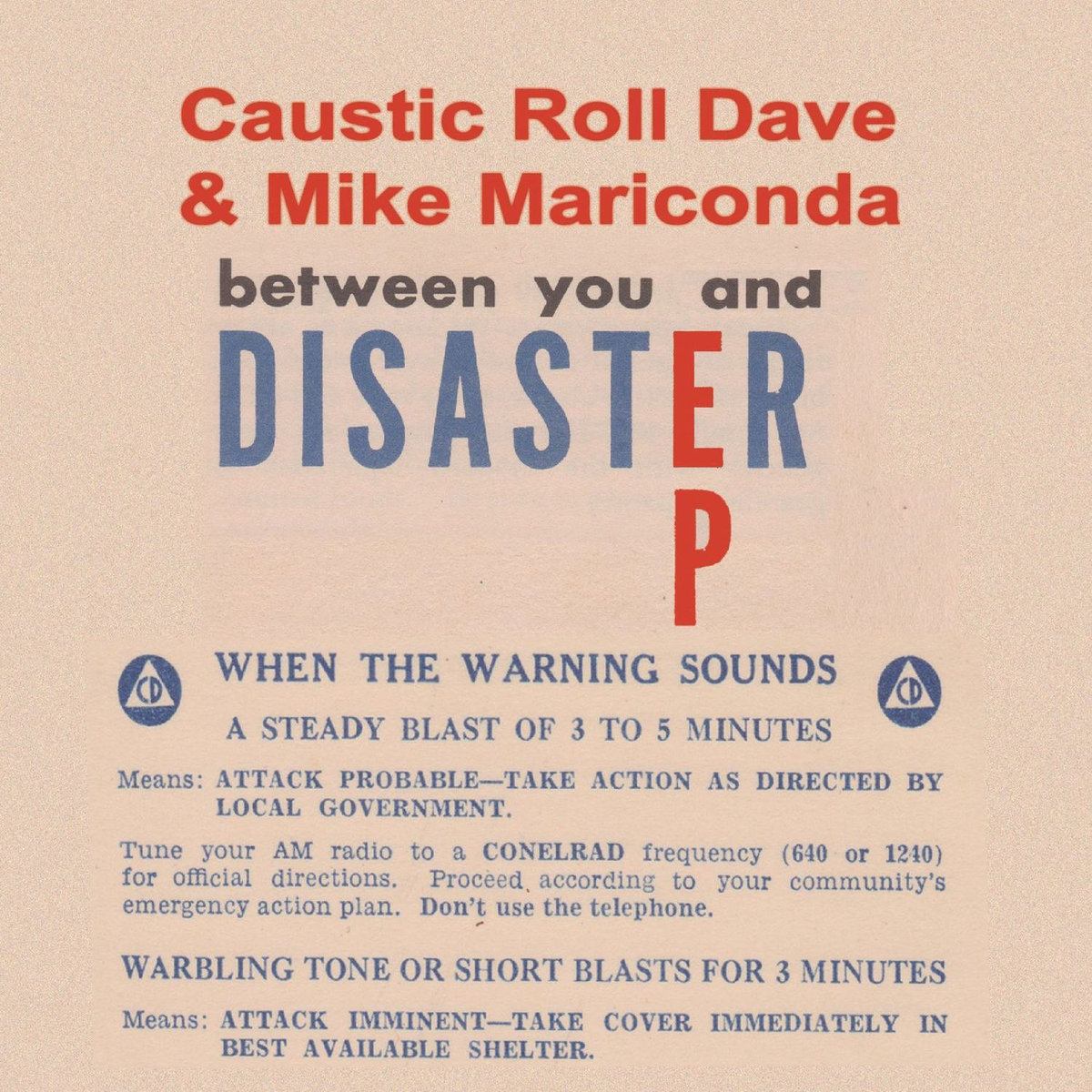 Resultado de imagen de Caustic Roll Dave & Mike Mariconda - Between You and Disaster
