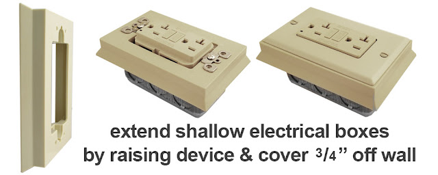 Kyle Switch Plates What To Do When A Device Won T Fit In An These Handy Box Extenders Sit Under Your Device Simple Place The On Top Of Extender Then Both Into Electrical At Same Time