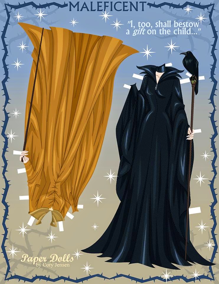 Maleficent: Free Printable 3D Paper Dolls. - Oh My Fiesta! in english