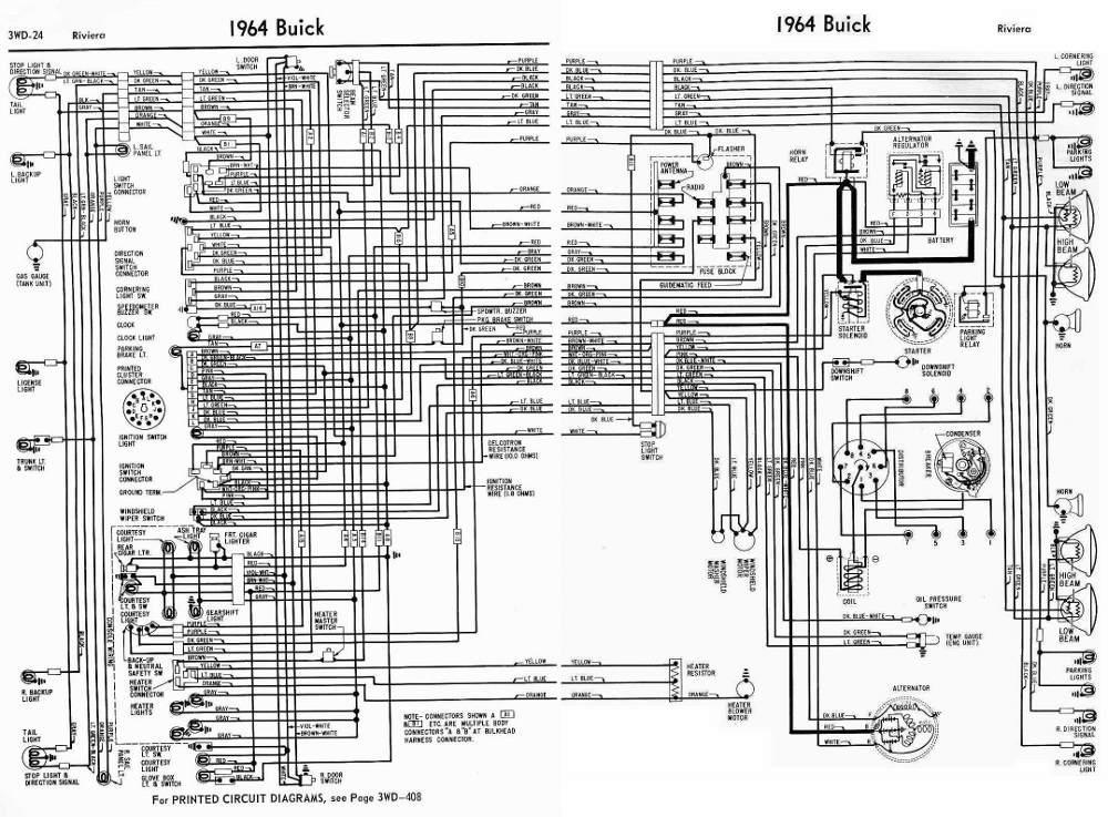 Buick Riviera 1964 Electrical Wiring Diagram