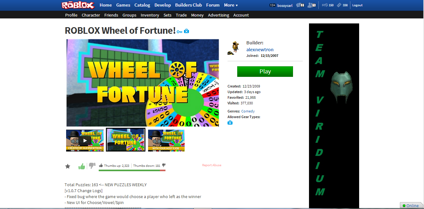Roblox Minecraft The Sims 3 N Other Stuff Roblox Wheel Of Fortune - roblox 2007 players