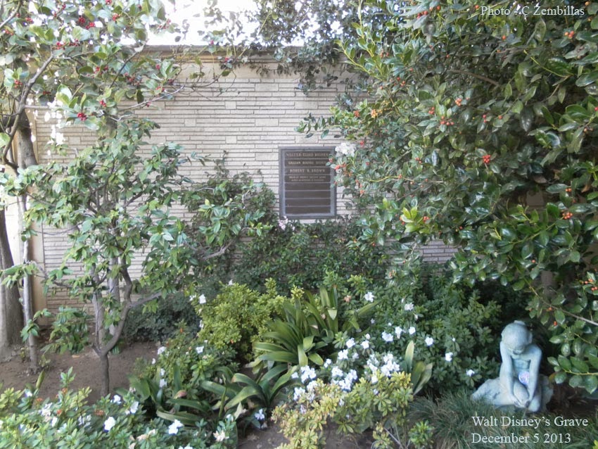 The Animation Academy Walt Disney's grave on his birthday December 5