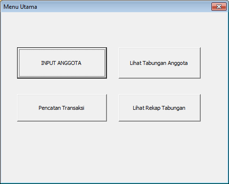 Aplikasi Tabungan Siswa Excel