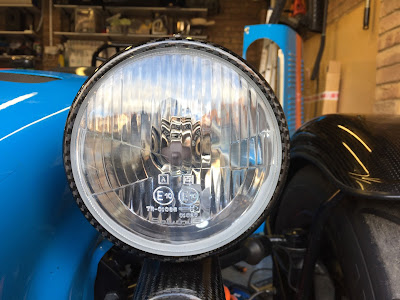 New glass fitted to Caterham Carbon front Headlights