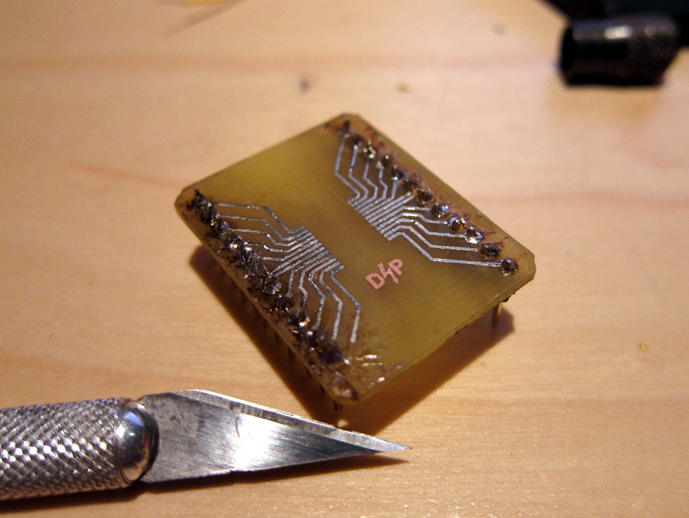 DMix42 si4735 AM/FM LW/SW radio on a chip, DIY circuit etching