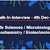Walk-In-Interview - 4th Dec. 2017 | Life Sciences / Microbiology / Biochemistry / Biotechnology
