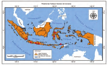 Sebaran potensi marmer di Indonesia Sebaran potensi marmer di Indonesia