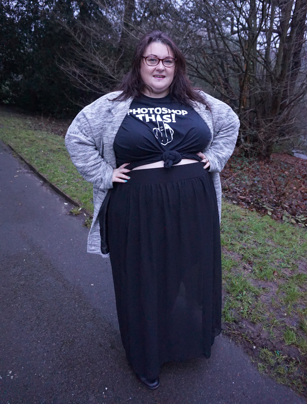 Photograph This middle finger plus size tee shirt by Ready to Stare