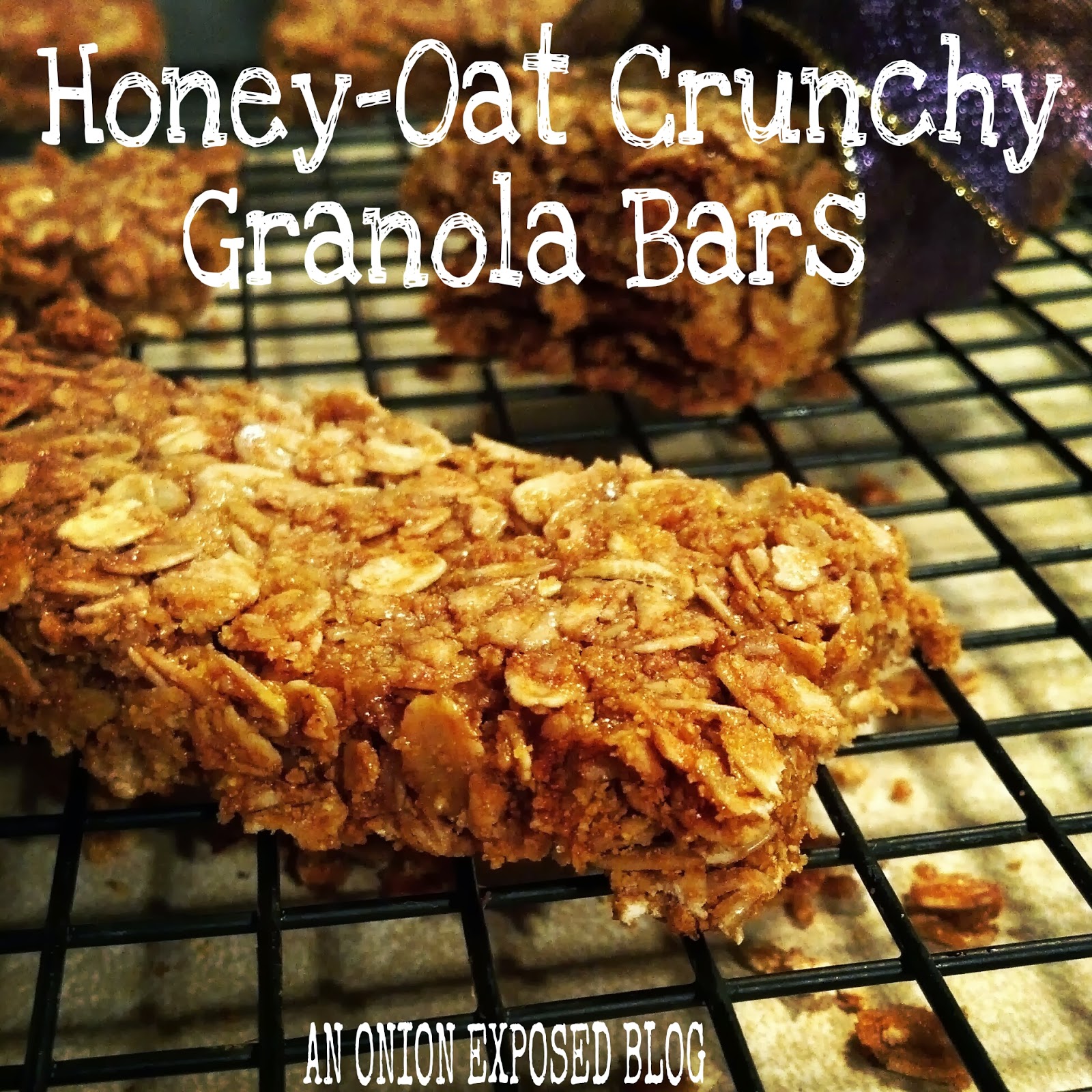 An Onion Exposed HoneyOat Crunchy Granola Bars
