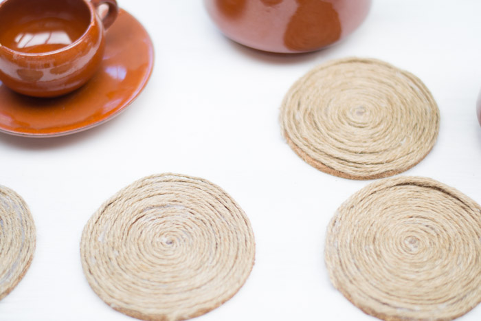 Posavasos rústicos diy