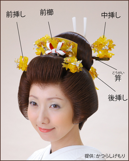 Details about   Vintage Japanese Kushi Comb Kanzashi set Kimono hairpin Hair Ornament #1278-2 