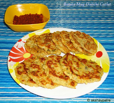 patties/cutlet in a serving plate