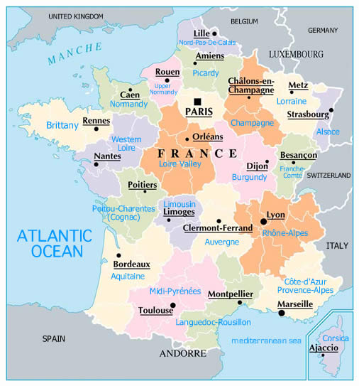 Regions Of France Map Free Printable Maps Regions Of France Map Free Printable Maps