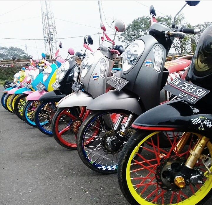 100 modifikasi scoopy standar harian purnama