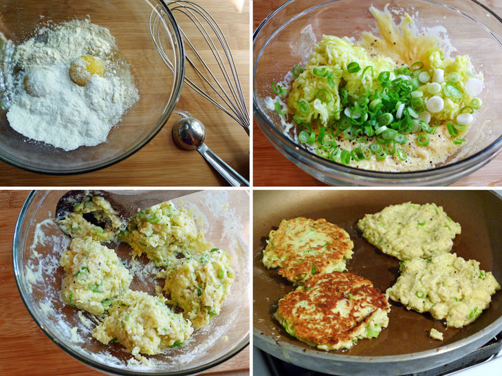 Cooking Weekends Gluten Free Zucchini Patties with Curry Sauce