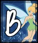 Bello Abecedario de Campanilla. Tinker Bell Letters.