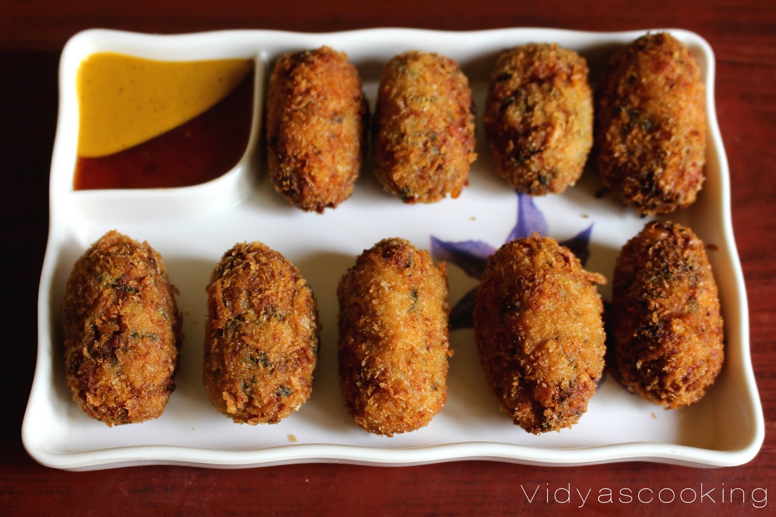 Spinach, Corn and Rice Croquettes Recipe (Cheesy Rice Cutlet)