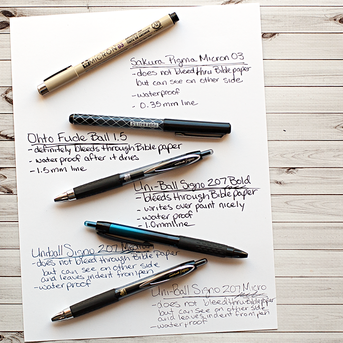 The Best Pens for Journaling