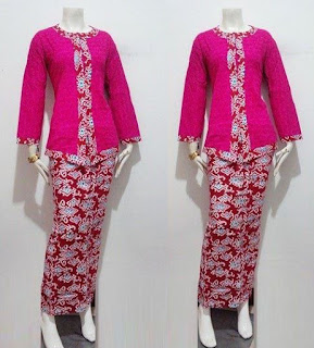 Contoh Baju Batik Muslim Kombinasi 2 Warna Contoh Baju Batik Muslim Kombinasi 2 Warna