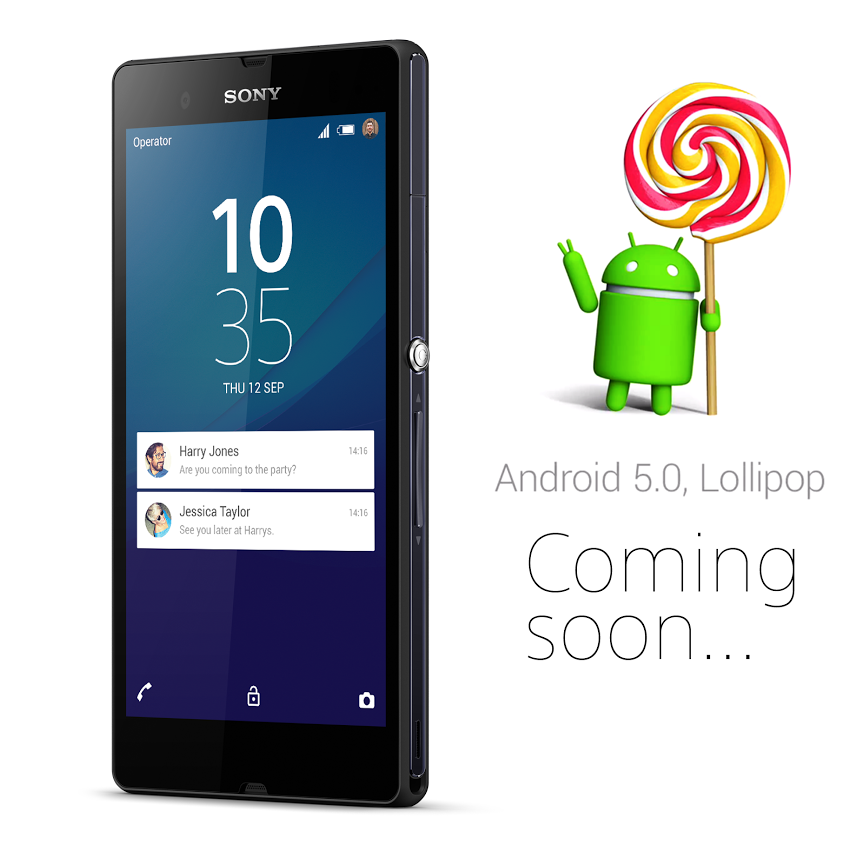 El Xperia Z recibirá Android Lollipop en breve