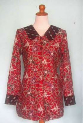 Busana batik wanita untuk kerja kantor Busana batik wanita untuk kerja kantor