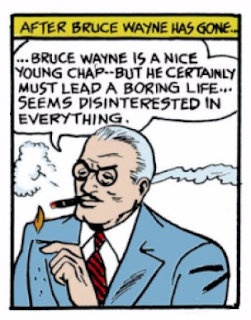 Detective Comics (1937) #27 Page 6 Panel 8: Commissioner Gordon muses about Bruce Wayne's apparent apathy despite his being a "nice guy."