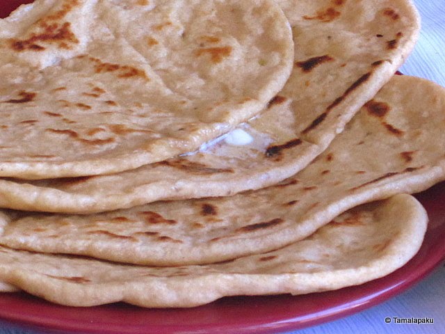 Whole Wheat Garlic Naan