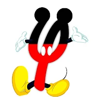 Original alfabeto inspirado en Mickey Mouse Y.