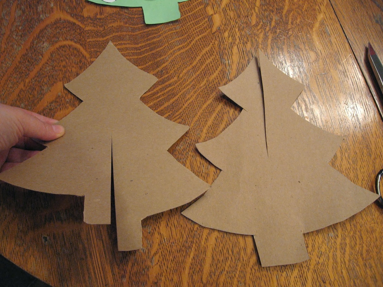 Almost Unschoolers Simple Christmas Craft 3D Cardboard Christmas Trees