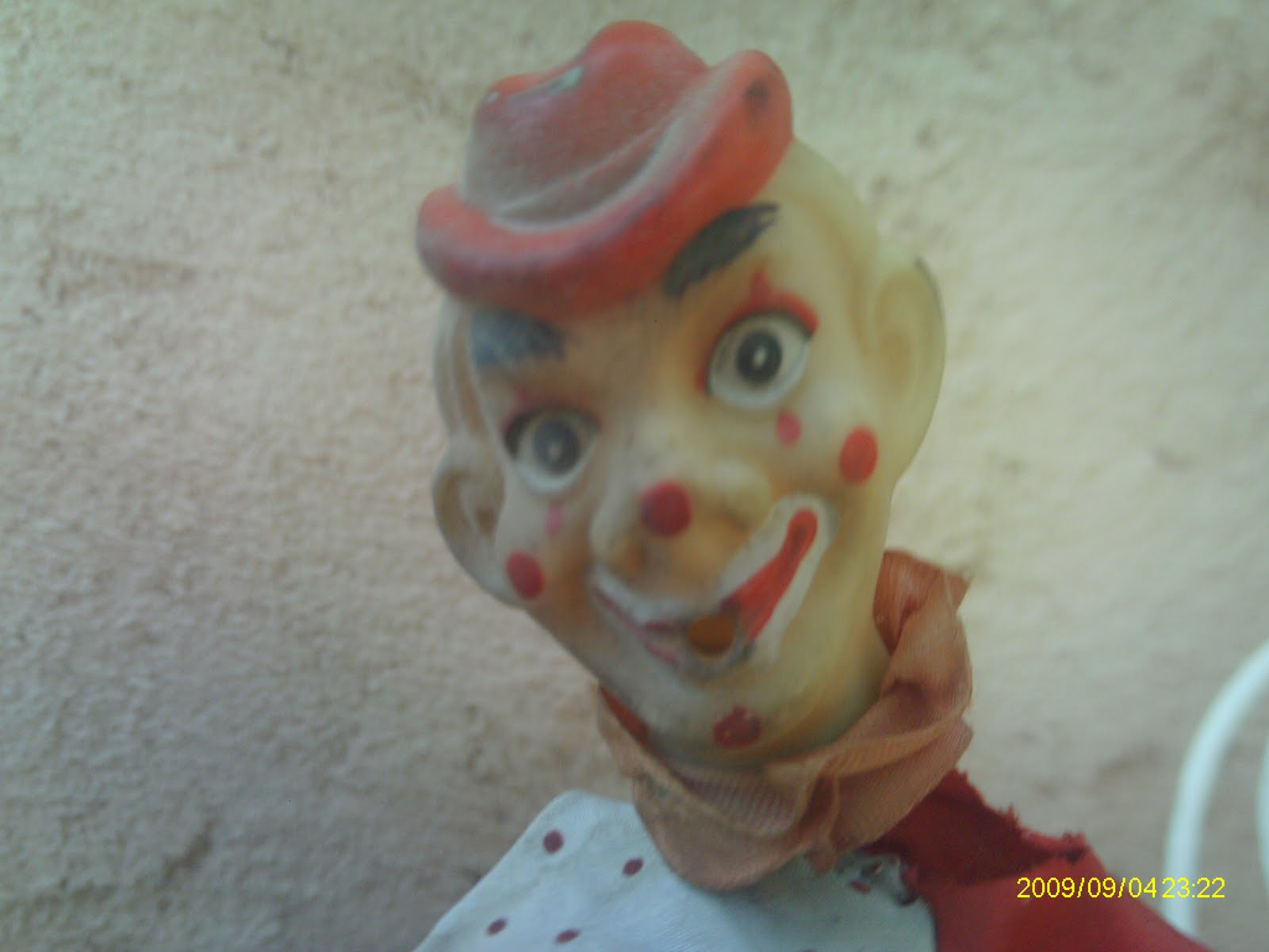 Ancien jouet automate clown m canique clef